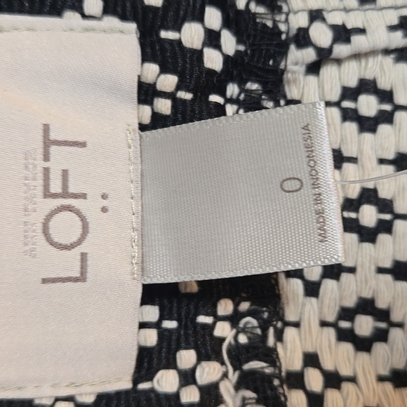 NWT Loft Ann Taylor Black And White Skirt Womans Size 0 - Picture 4 of 7